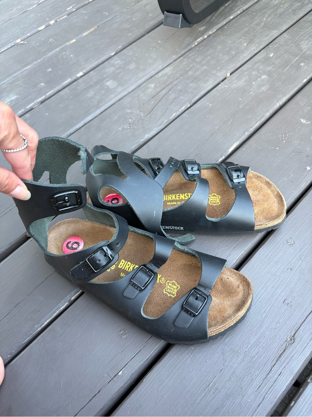 Birkenstock Athen Schwarz Glattleder